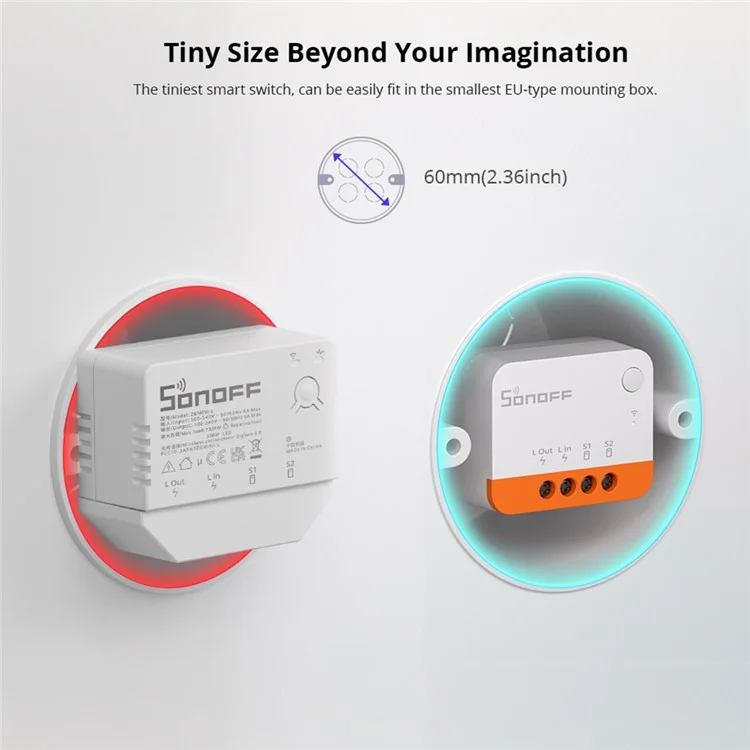 SONOFF ZBMINI2 Extreme Zigbee Smart Switch (Не требуется нулевого провода) Умный домашний мини-выключатель Smart Life
