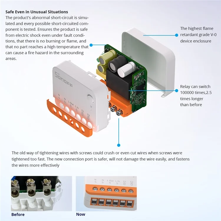 Sonoff Minir4 wi -fi Smart Switch Module Zero Fire Modified Parts Mini wi -fi vi -fi Home Demote Switch Home Switch