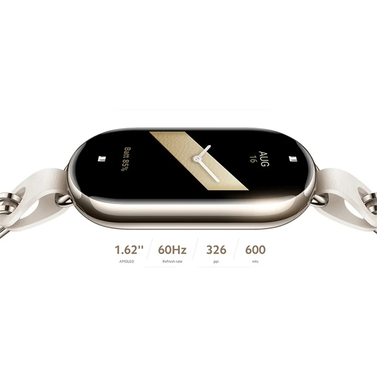 XIAOMI Smart Band 8 Globale Version, 1,62" AMOLED-Bildschirm Bluetooth Sportwatch Fitness Uhr - Weiß