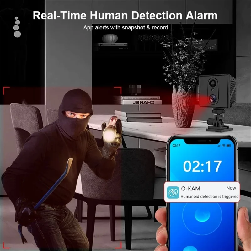 T9G3T Low-Power 4G HD Night Vision Remote Surveillance Camera, 4G EU Version