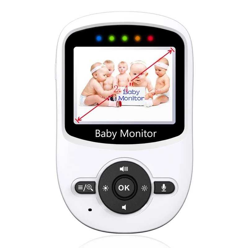 SM24 2.4Ghz Wireless Video Baby Monitor 2.4-inch Two-Way Voice Camera for Indoor Surveillance  - AU Plug