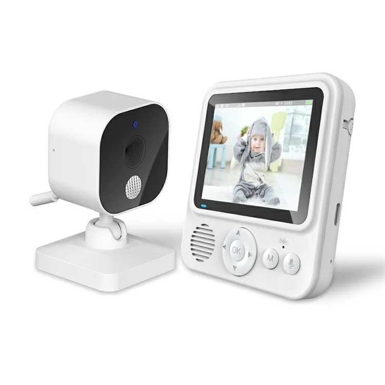 ABM900 Baby Monitor 2.8 Zoll Innen-Sicherheitskamera mit Zwei-Wege-Audio, Schlaflieder - US-Stecker