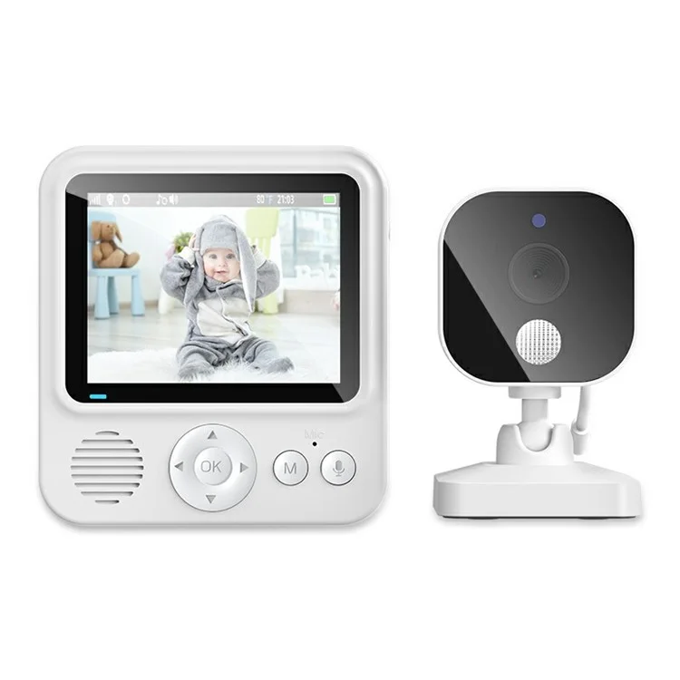 ABM900 Baby Monitor 2.8 Zoll Innen-Sicherheitskamera mit Zwei-Wege-Audio, Schlaflieder - US-Stecker