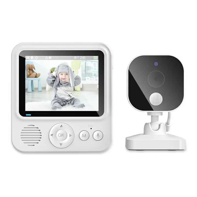 ABM900 Baby Monitor 2.8 inch Indoor Security Camera Two-Way Audio, Lullabies - UK Plug
