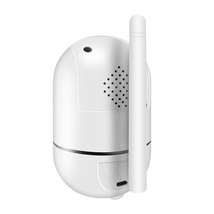 Moniteur bébé LCD 3,2 pouces D031 avec communication bidirectionnelle et berceuses intégrées - Caméra de sécurité domestique pour bébé - Bleu / Prise US