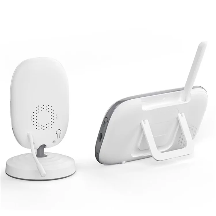 ABM600 3.5-inch Video Baby Monitor Dual Channel Camera Monitor Support Two-Way Voice - UK Plug