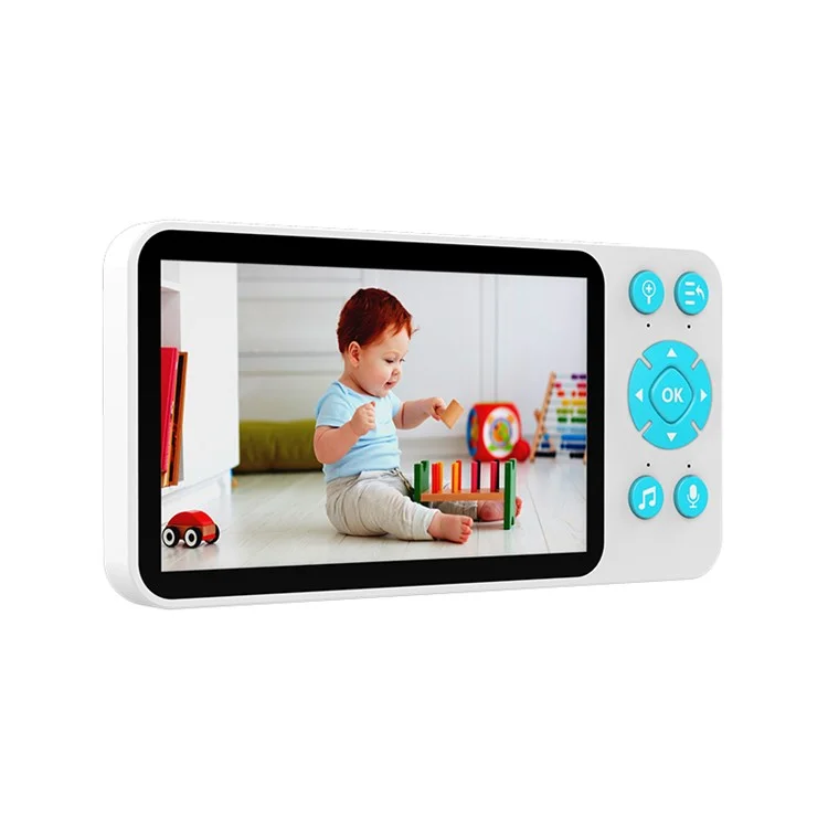 C8 5.0-inch Tuya APP Remote WiFi Camera Cry Detection Wireless Baby Monitor - AU Plug
