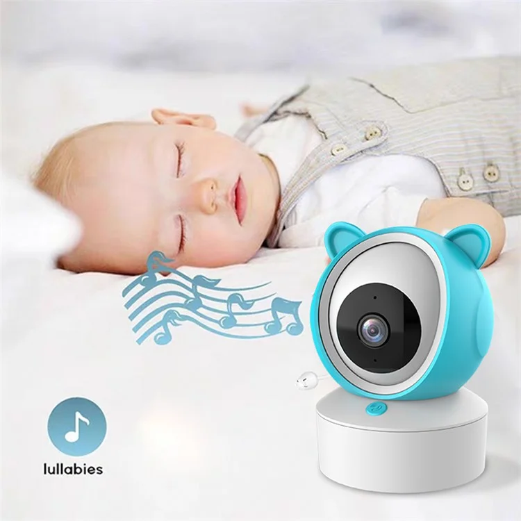 C8 5.0-inch Tuya APP Remote WiFi Camera Cry Detection Wireless Baby Monitor - AU Plug