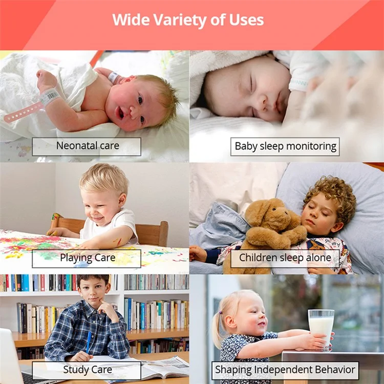 2.0-inch Night Vision Wireless Baby Monitor Room Temperature Monitor Intercom Camera - AU Plug