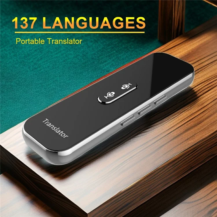 G6X Intégré 600mAh Batterie Bluetooth 137 Langues Traductor Pour Ios, Android - Gris