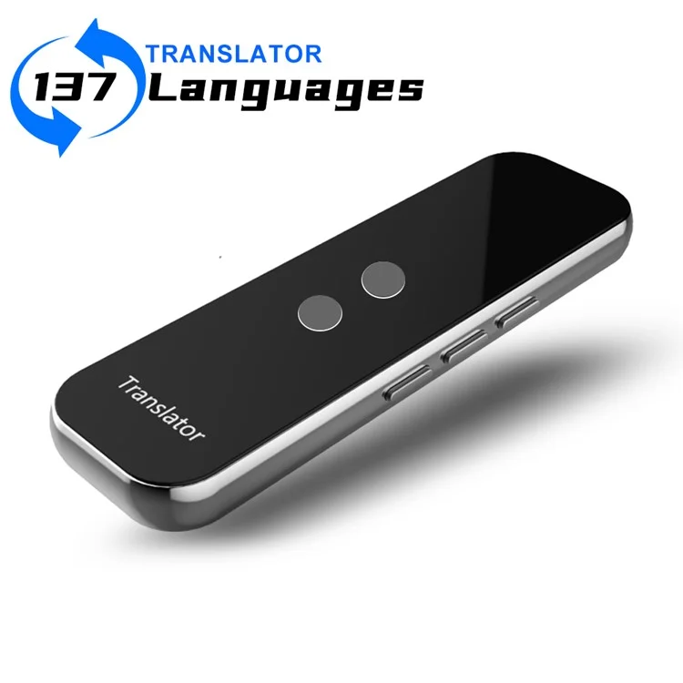 G6 137 Idiomas Traductor de Voz Recargable Bluetooth Smart Translation Stick - Gris