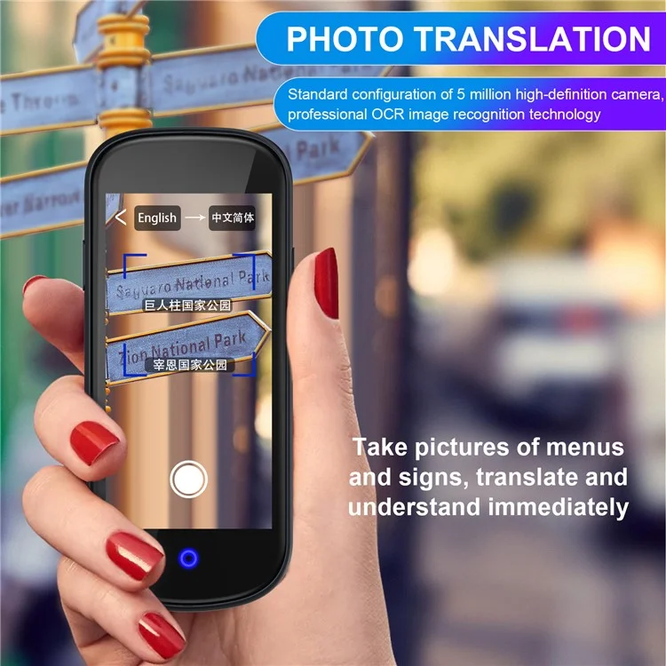 Traductor de voz con pantalla táctil de 4 pulgadas y 137 idiomas
