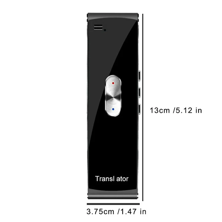 Bluetooth-переводчик T8S с поддержкой 137 языков - Черный