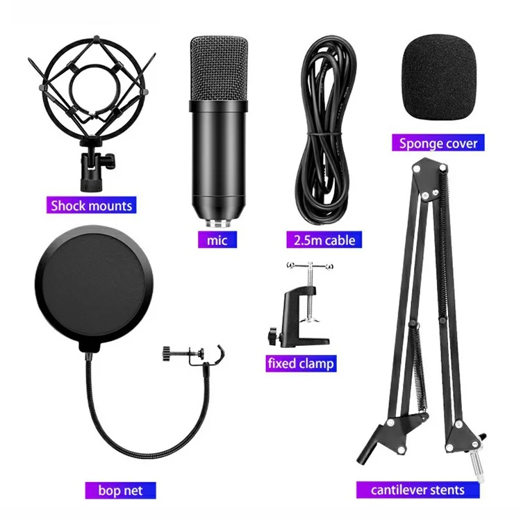 BM700 192khz / 24 Bits à Taux D'échantillonnage Élevé Ensemble de Microphones D'ordinateur USB