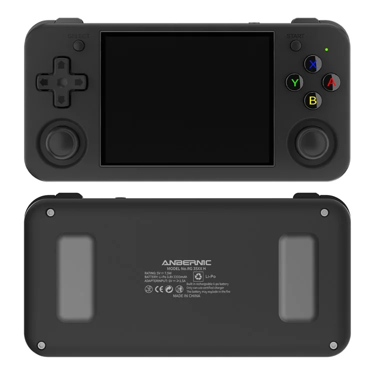 ANBERNIC RG35XX H 64GB Handheld Game Console 3300mAh Support 5K Games (English Version) - Black