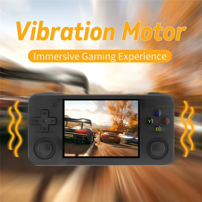 ANBERNIC RG35XX H 64GB+128GB Handheld Game Console 3.5-inch IPS Screen Support 10K Games (English Version) - Black