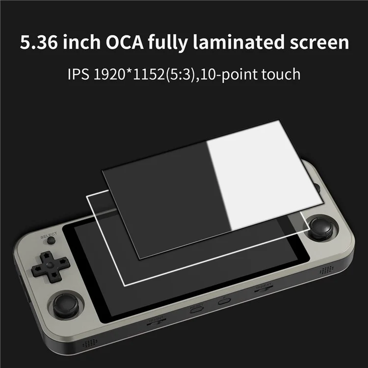 Console de jeu portable à double système ANBERNIC RG552, 16 Go + 64 Go avec jeux (version anglaise) - Gris