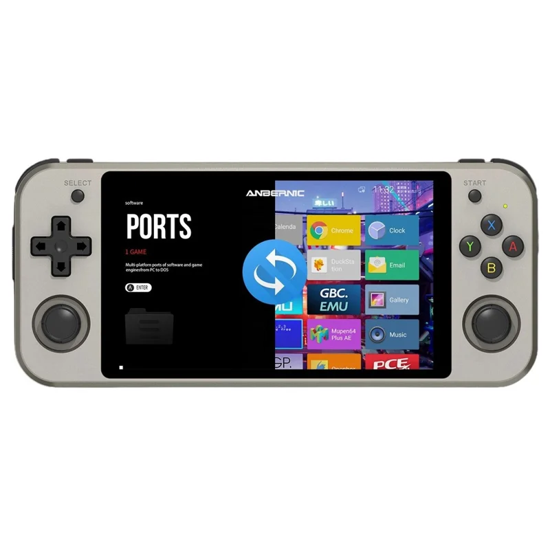 ANBERNIC RG552 Handheld Video Game Console 5.36-inch 16GB + 128GB Dual Systems Android / Linux (English Version) - Grey