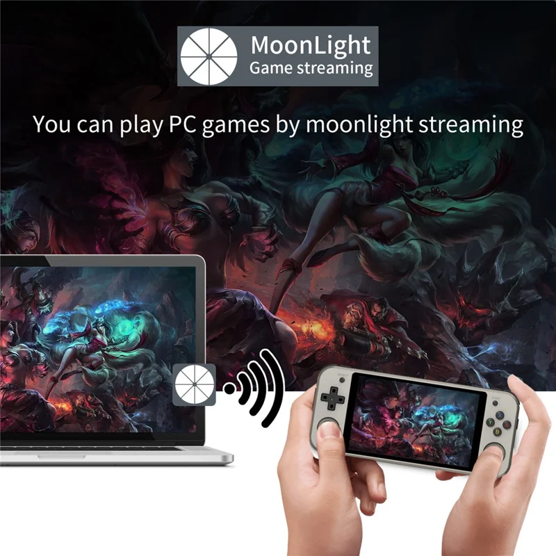 ANBERNIC RG552 Handheld Video Game Console 5.36-inch 16GB + 128GB Dual Systems Android / Linux (English Version) - Grey