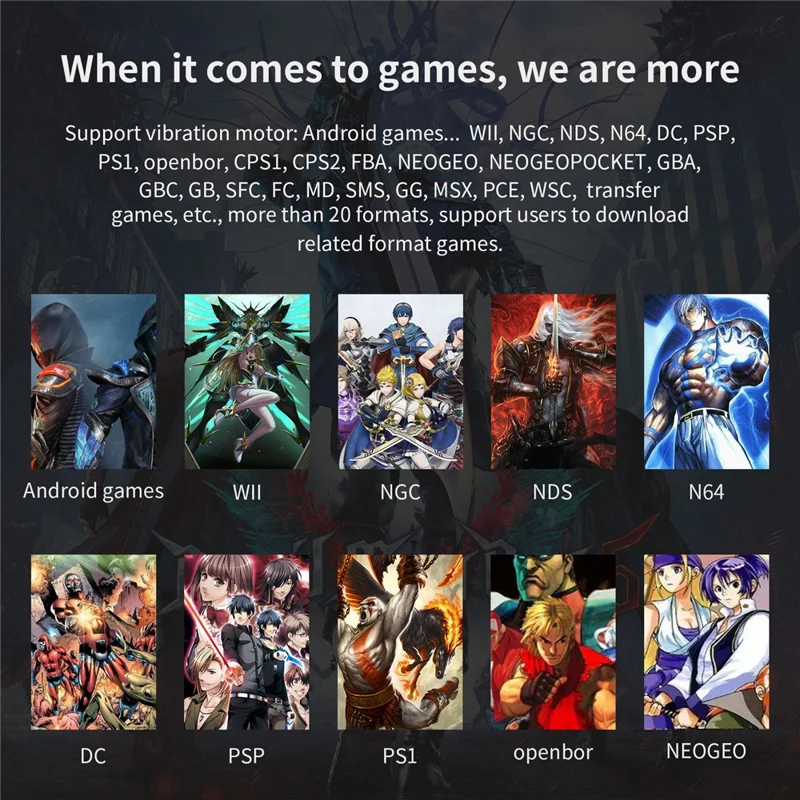 ANBERNIC RG552 Handheld Video Game Console 5.36-inch 16GB + 128GB Dual Systems Android / Linux (English Version) - Grey