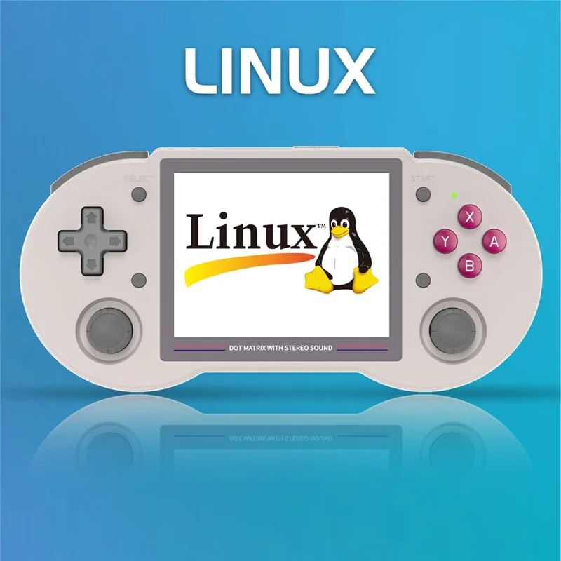 ANBERNIC RG353PS Retro Handheld Game Console 16GB 3.5-inch IPS Screen (English Version) - Grey