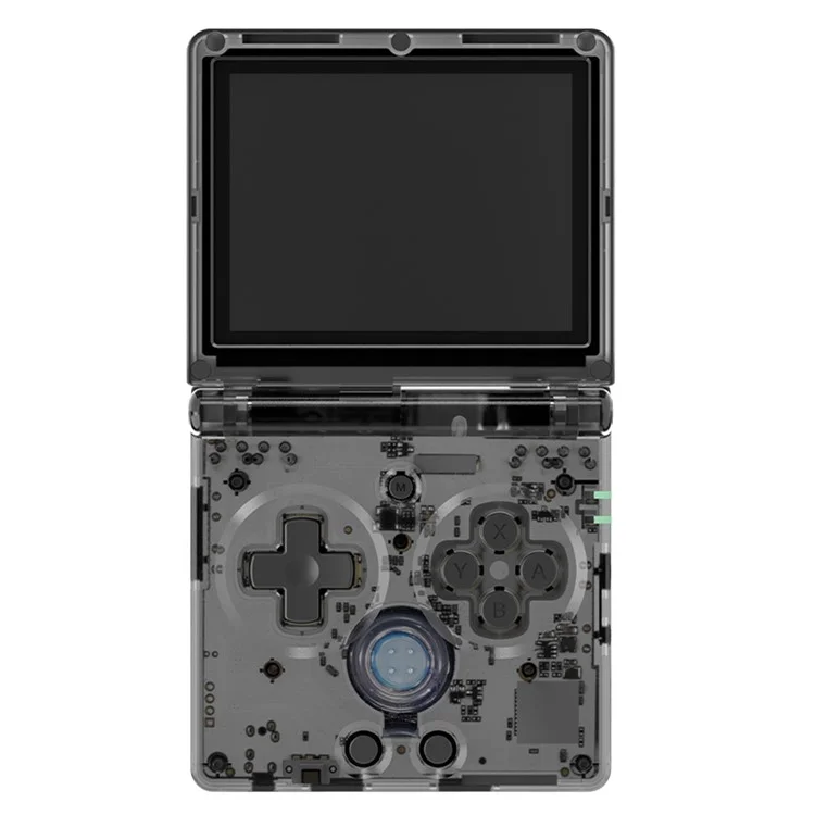 ANBERNIC RG35XXSP Flip Handheld Game Console 64GB 5000+Games Support Streaming (English Version) - Transparent Black
