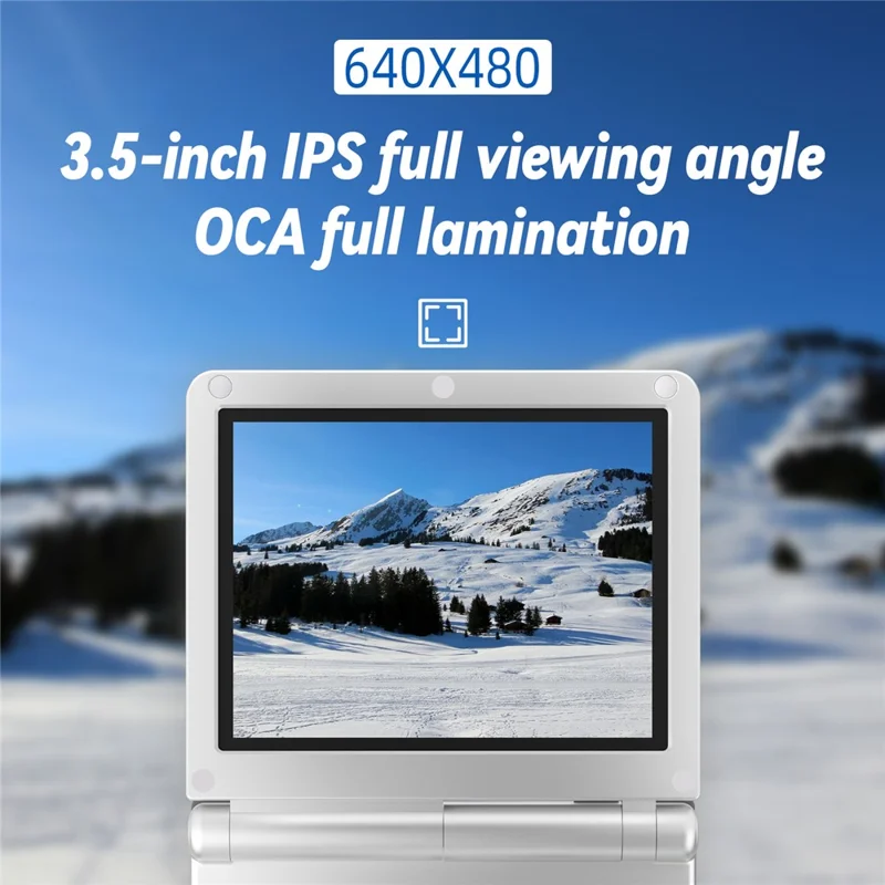 Console portatile pieghevole ANBERNIC RG35XXSP 64GB con supporto per oltre 5000 giochi e streaming (versione in inglese) - Argento