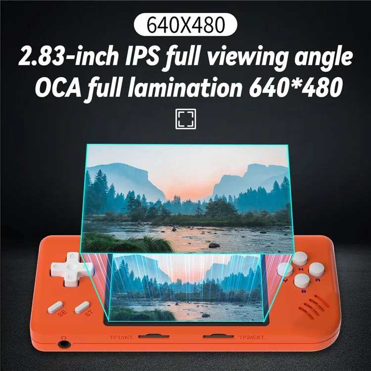 ANBERNIC RG28XX 64GB Game Console 2.83-inch IPS Screen (English Version) Handheld Game Console -  Orange