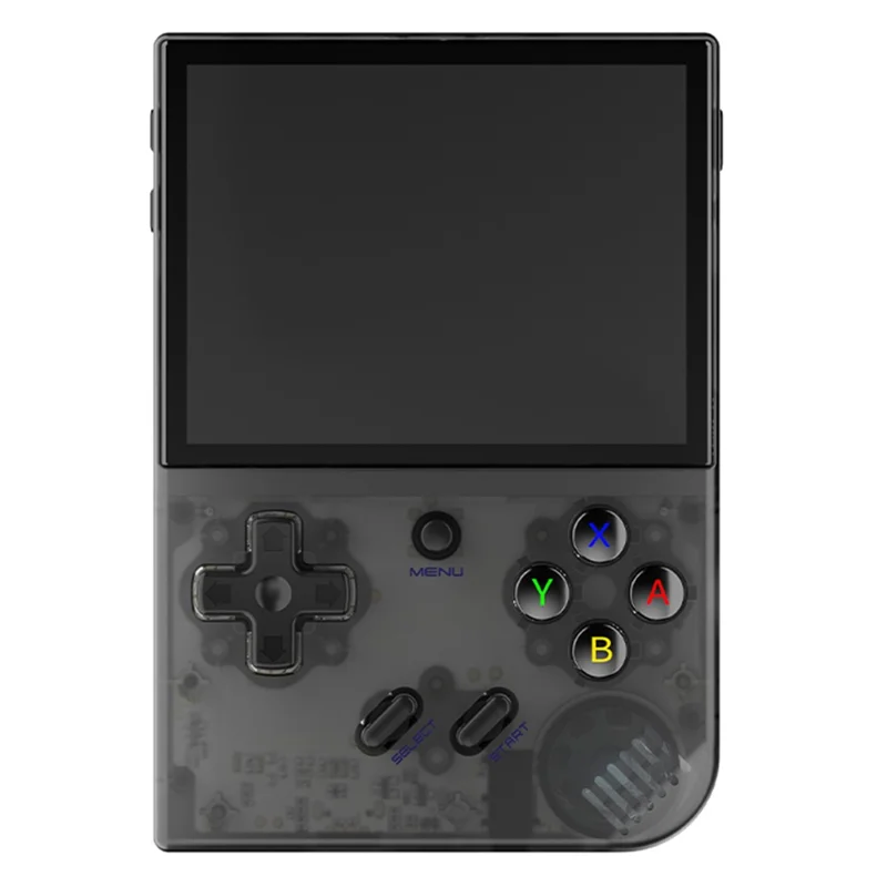 ANBERNIC RG35XX Plus Mini Handheld Game Console 64G+128G, 10000 Games (English Version) - Transparent Black
