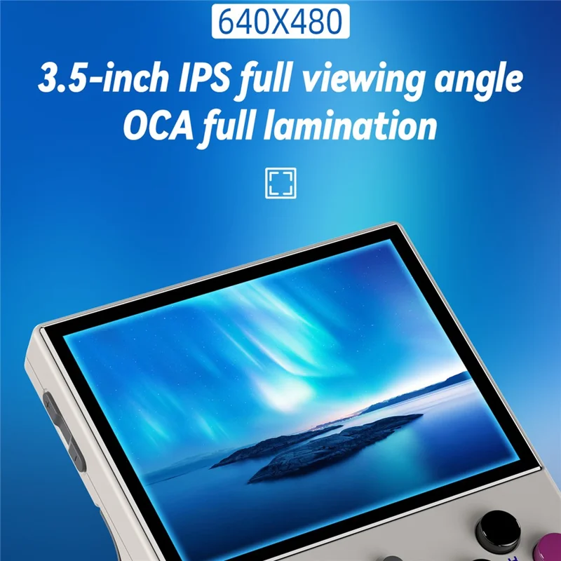 ANBERNIC RG35XX Plus Mini Handheld Game Console 64G+128G, 10000 Spiele (Englische Version) - Grau