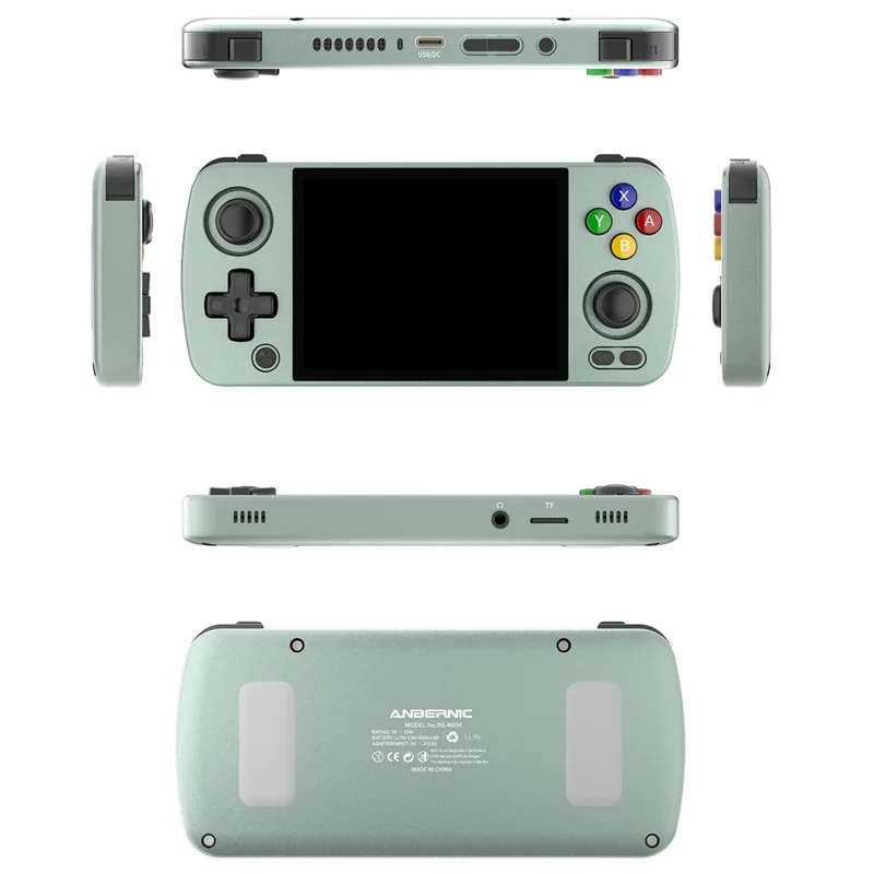 ANBERNIC RG405M Metall-Handheld-Spielekonsole 128 GB + 256 GB Android 12 (englische Version) - Grau