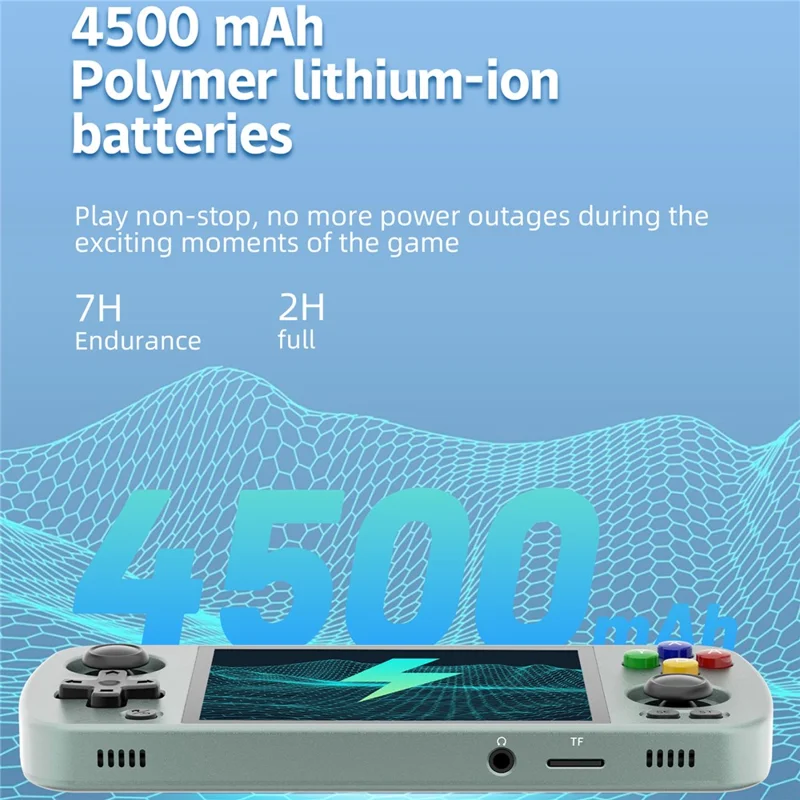 ANBERNIC RG405M Metall-Handheld-Spielekonsole 128 GB + 256 GB Android 12 (englische Version) - Grau