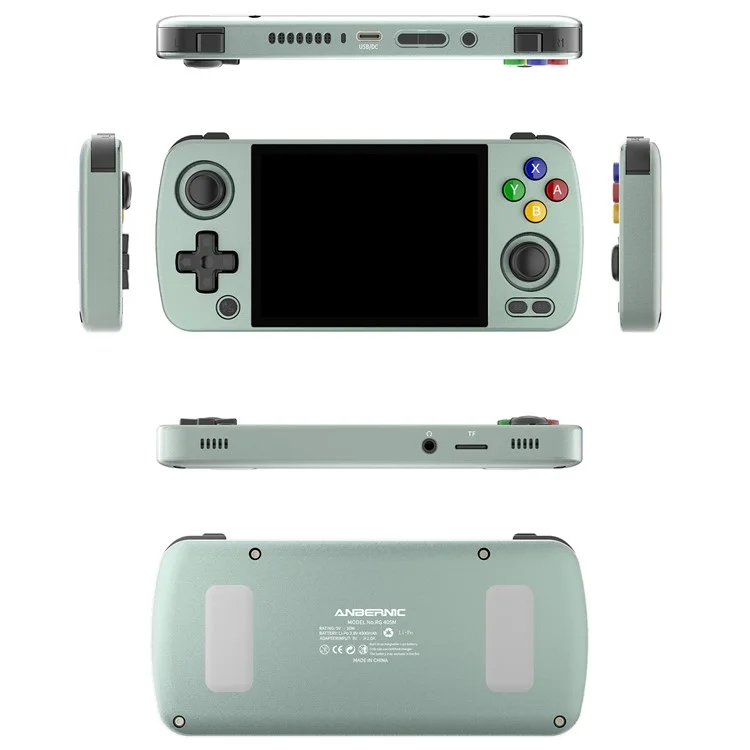 ANBERNIC RG405M Handheld Game Console, 128GB + External 128GB TF Card with Games (English Version) - Grey
