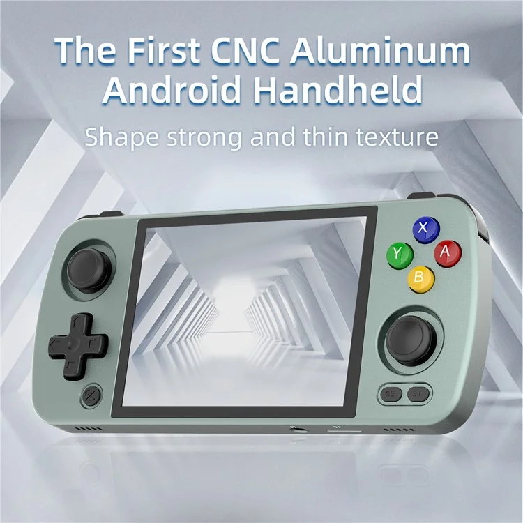 ANBERNIC RG405M Handheld Game Console, 128GB + External 128GB TF Card with Games (English Version) - Grey