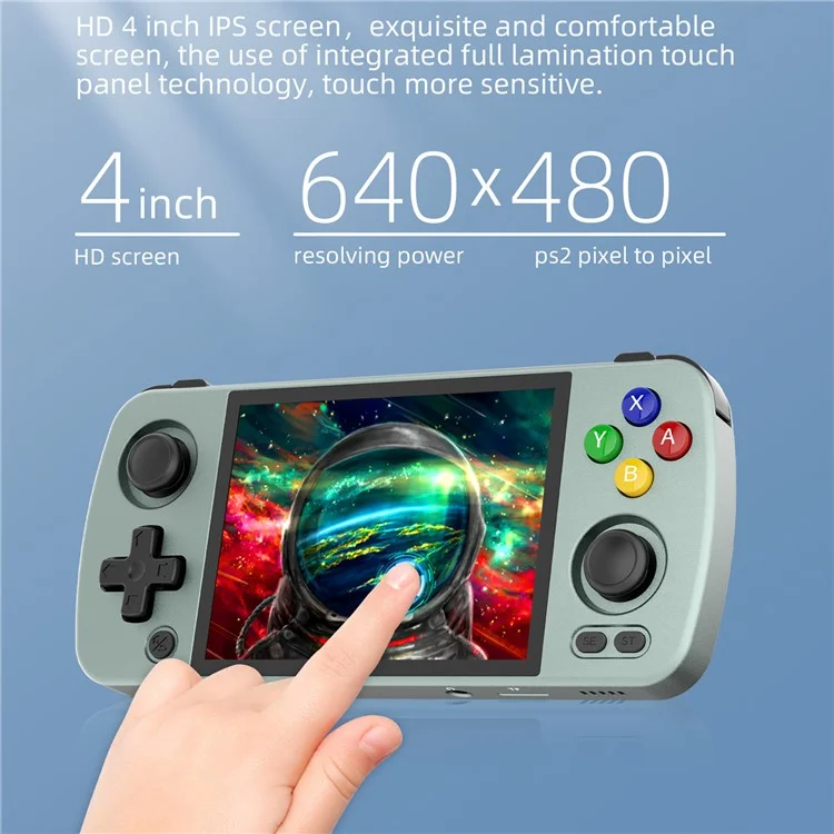 ANBERNIC RG405M Handheld Game Console, 128GB + External 128GB TF Card with Games (English Version) - Grey