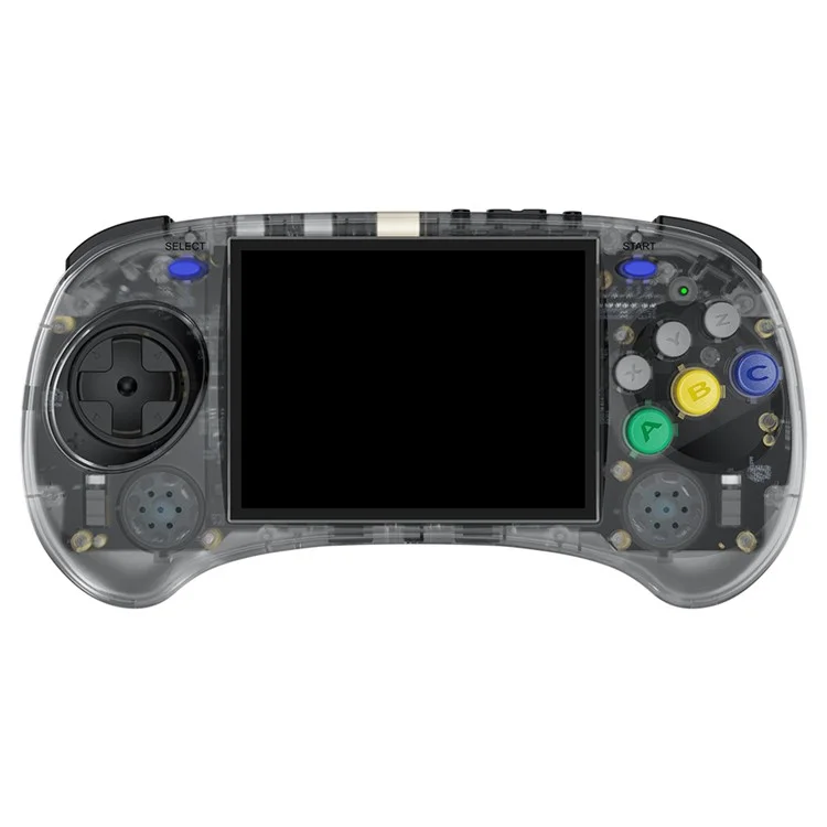 ANBERNIC RG ARC-S Handheld Game Console 128 Go 6 boutons Design Game Players (Version anglaise) - Noir transparent