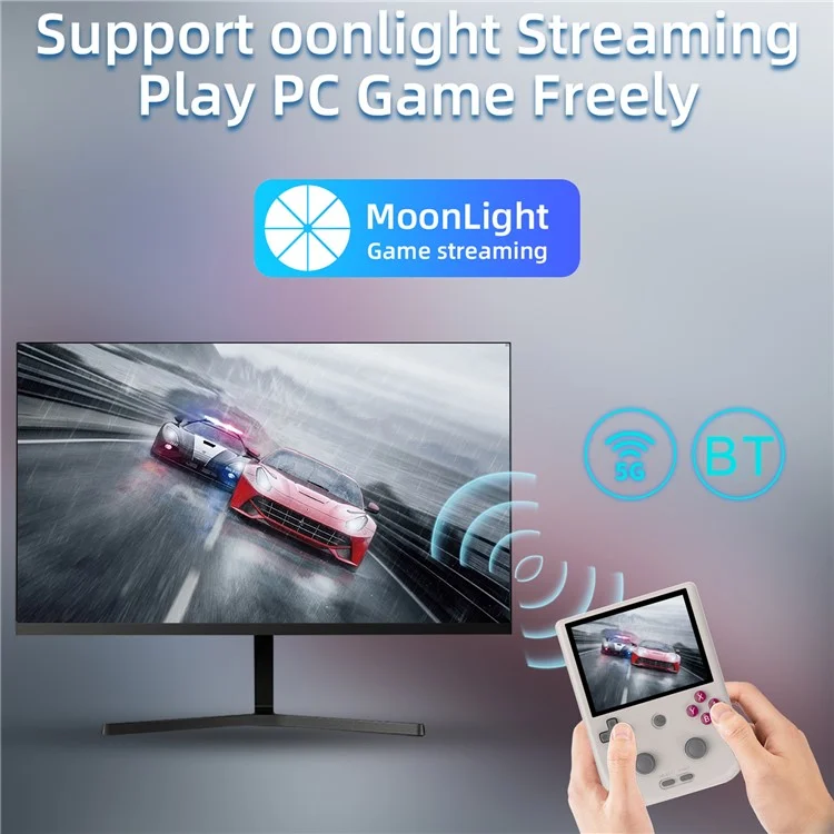 ANBERNIC RG405V Video Handheld Game Console 4GB+128G 4-inch IPS HD Touch Screen (English Version) - Grey