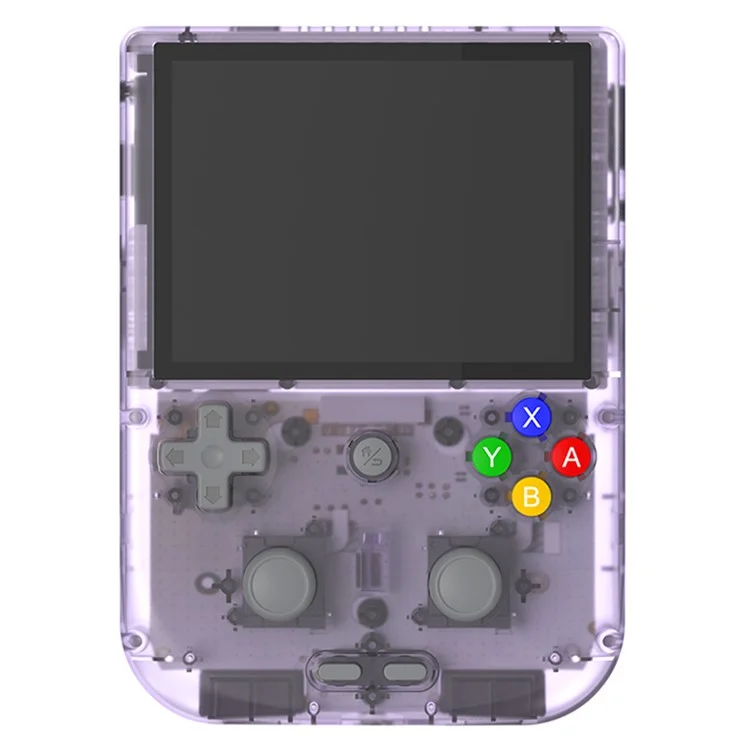 ANBERNIC RG405V Video Handheld Game Console 4GB+128G 4-inch IPS HD Touch Screen (English Version) - Transparent Purple