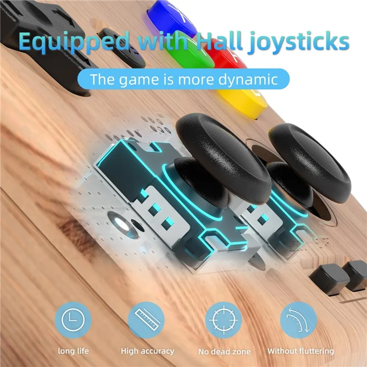 ANBERNIC RG405V 4G+128G Handheld Game Console (English Version) External 256GB with Games -  Wood Grain