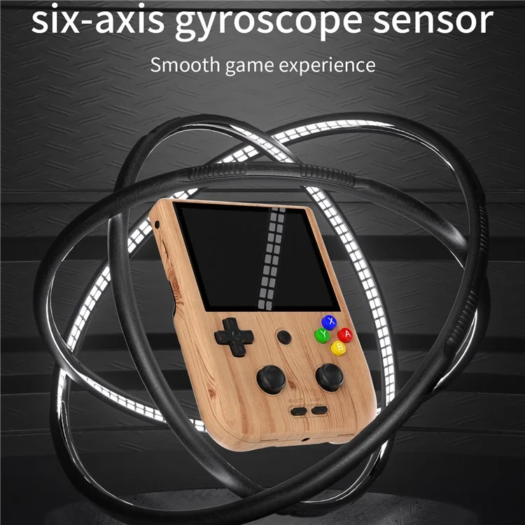 ANBERNIC RG405V 4G+128G Handheld Game Console (English Version) External 256GB with Games -  Wood Grain