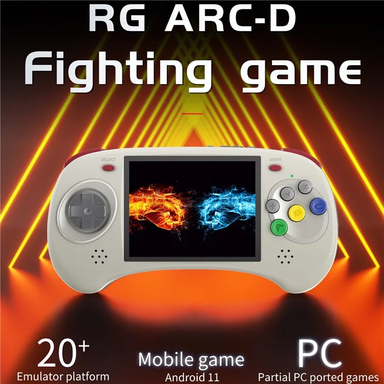 ANBERNIC RG ARC-D Handheld Game Console with Games, Dual System 128GB (English Version) - Grey