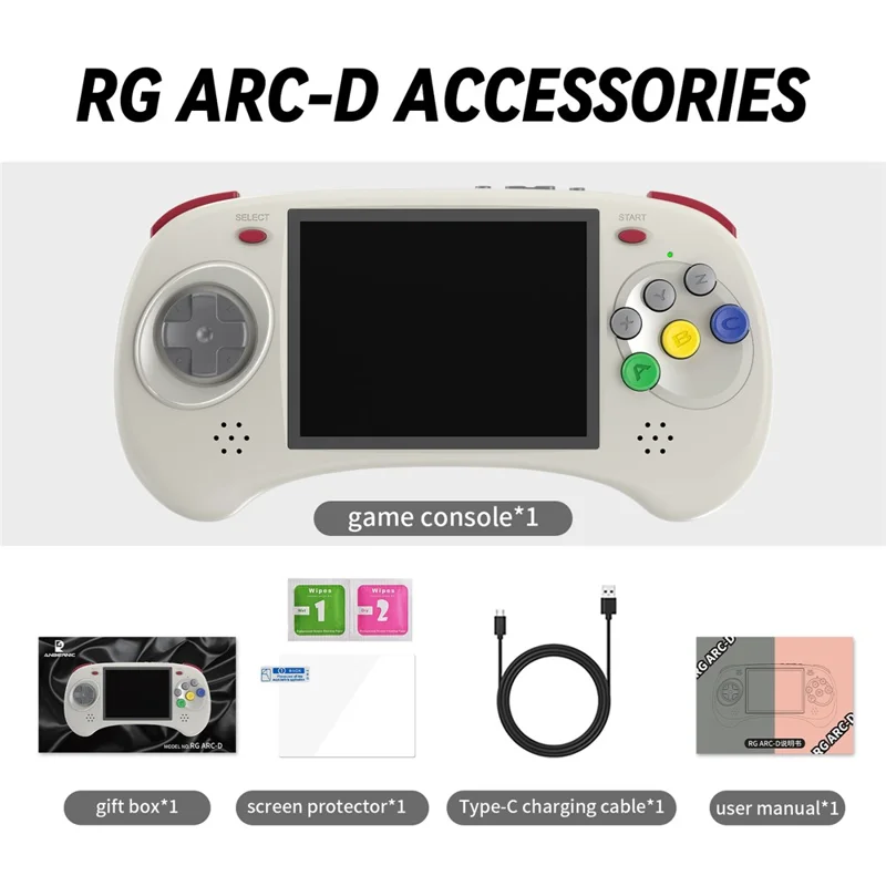 ANBERNIC RG ARC-D Handheld Game Console Built-in Games Dual Systems 256GB (English Version) - Grey