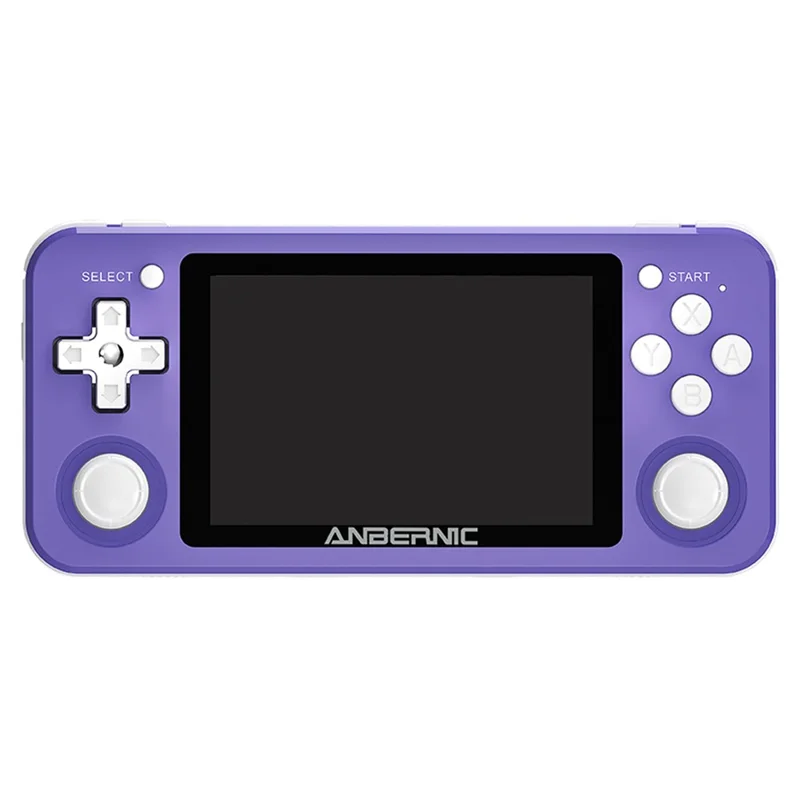 ANBERNIC RG351P 64GB 3.5 дюйма IPS-экран портативная игровая консоль с 5000 встроенными играми, английская версия - фиолетовая