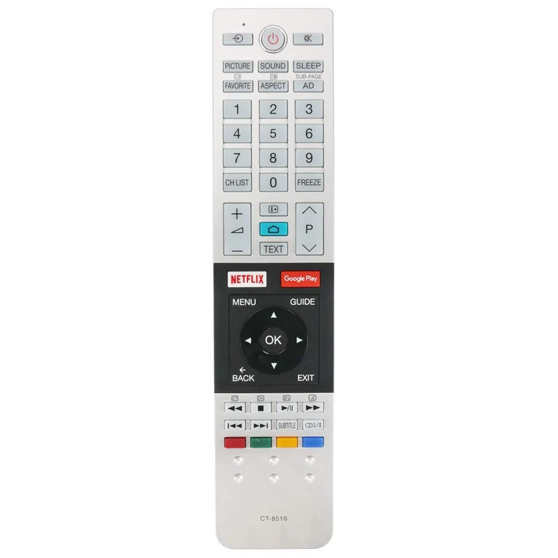 CT-8516 Ergonomic TV Remote for TOSHIBA Remote Control Replacement