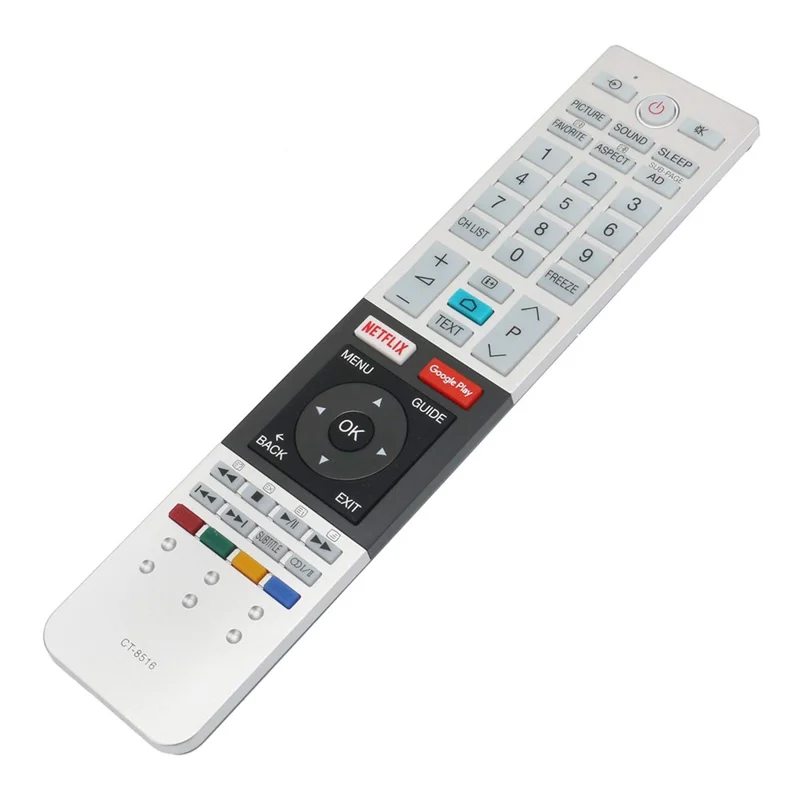 CT-8516 Ergonomic TV Remote for TOSHIBA Remote Control Replacement