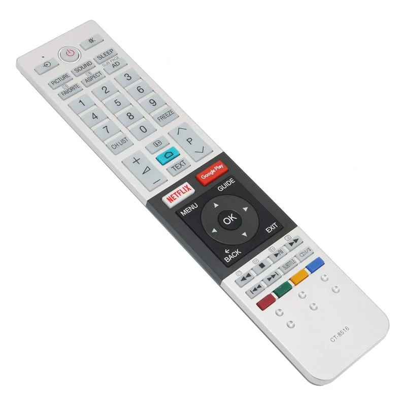 CT-8516 Ergonomic TV Remote for TOSHIBA Remote Control Replacement