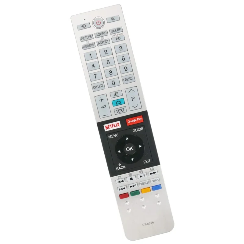 CT-8516 Ergonomic TV Remote for TOSHIBA Remote Control Replacement