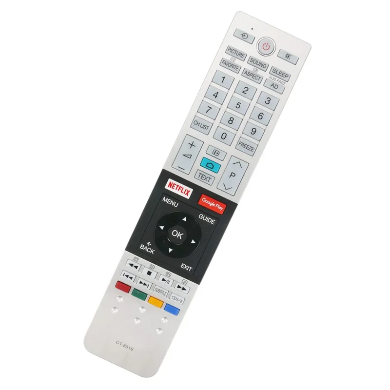 CT-8516 Ergonomic TV Remote for TOSHIBA Remote Control Replacement