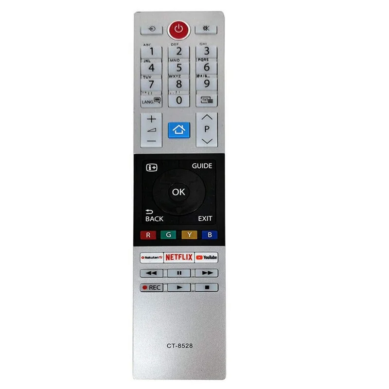 CT-8528 For TOSHIBA Replacement Television Remote Control Ergonomic TV Remote