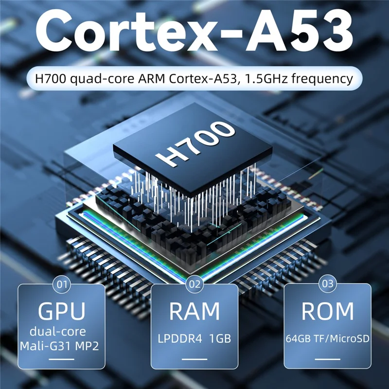 ANBERNIC RG28XX Classic Video Game Console 2.83-inch IPS Screen Pocket Gamepad, with 64G TF Card - Beige